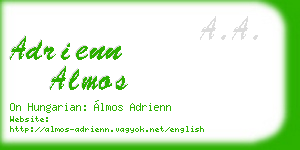 adrienn almos business card