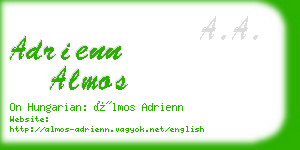 adrienn almos business card